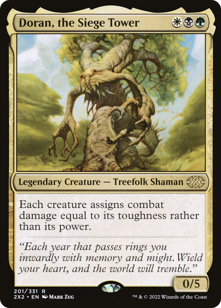 Doran, the Siege Tower (2X2-201)  Foil - Double Masters 2022