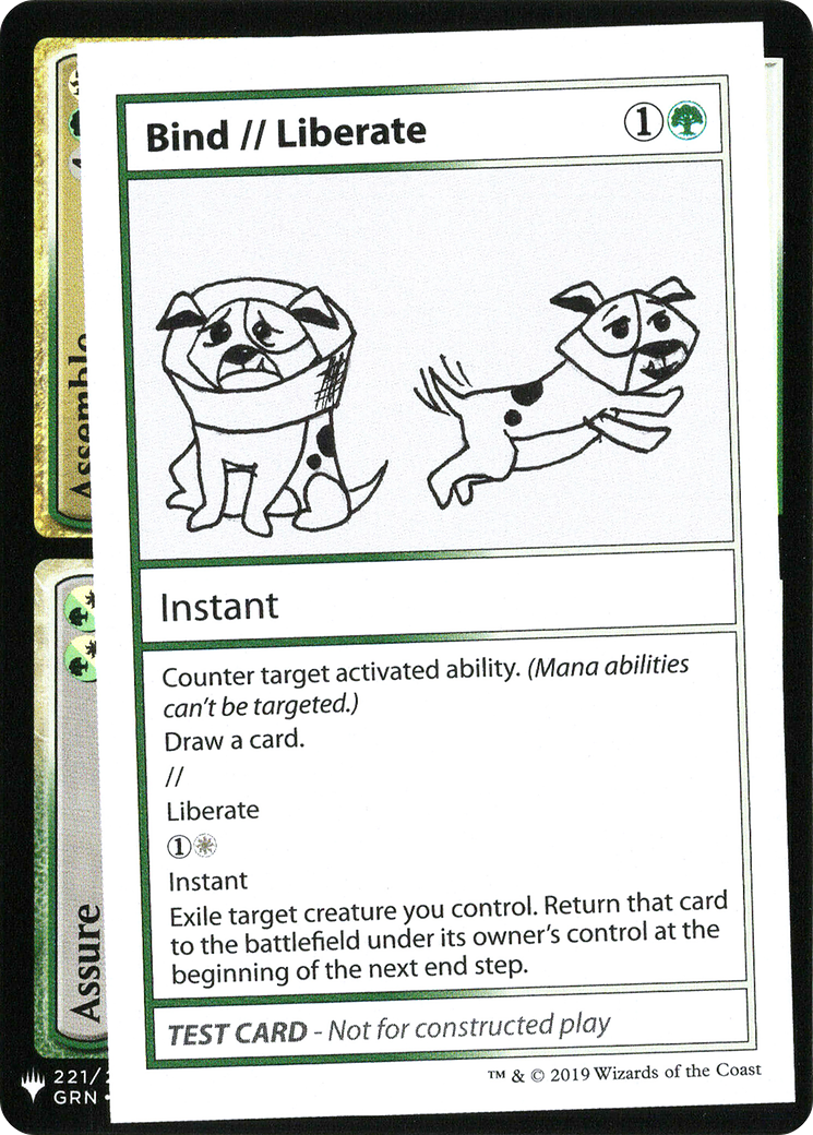 Bind // Liberate [Mystery Booster Playtest Cards]