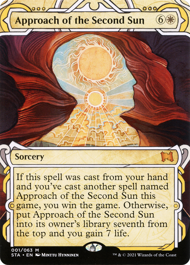 Approach of the Second Sun (STA-001)  Foil - Strixhaven Mystical Archive: (Showcase) (Borderless)