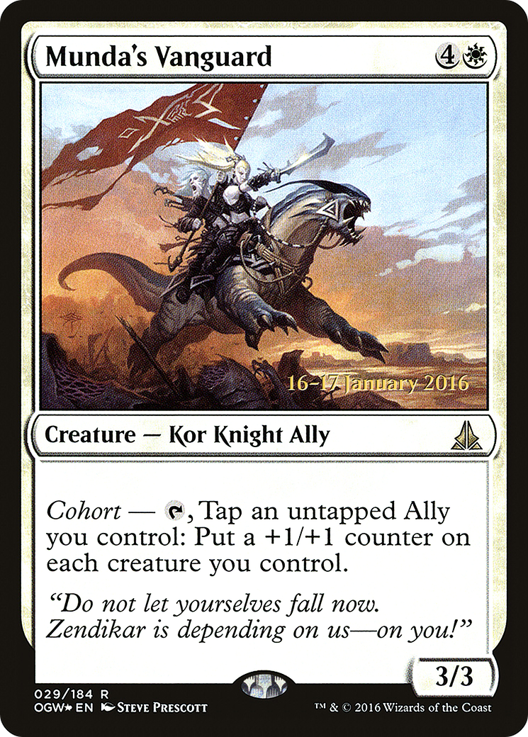 Munda's Vanguard (PRE-029)  Foil - Oath of the Gatewatch Promos