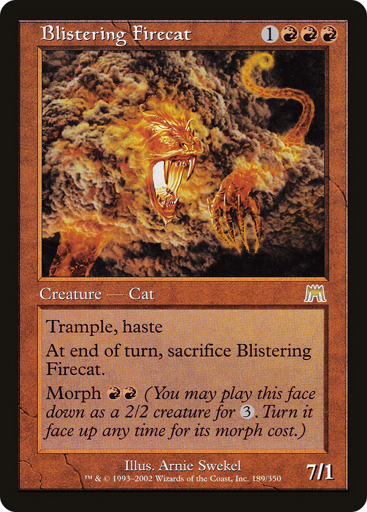 Blistering Firecat (ONS-189)  Foil - Onslaught