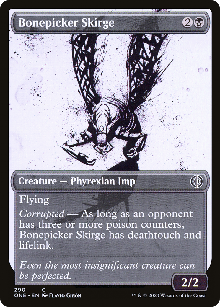 Bonepicker Skirge (Showcase) (ONE-290)  Foil - Phyrexia: All Will Be One: (Showcase)