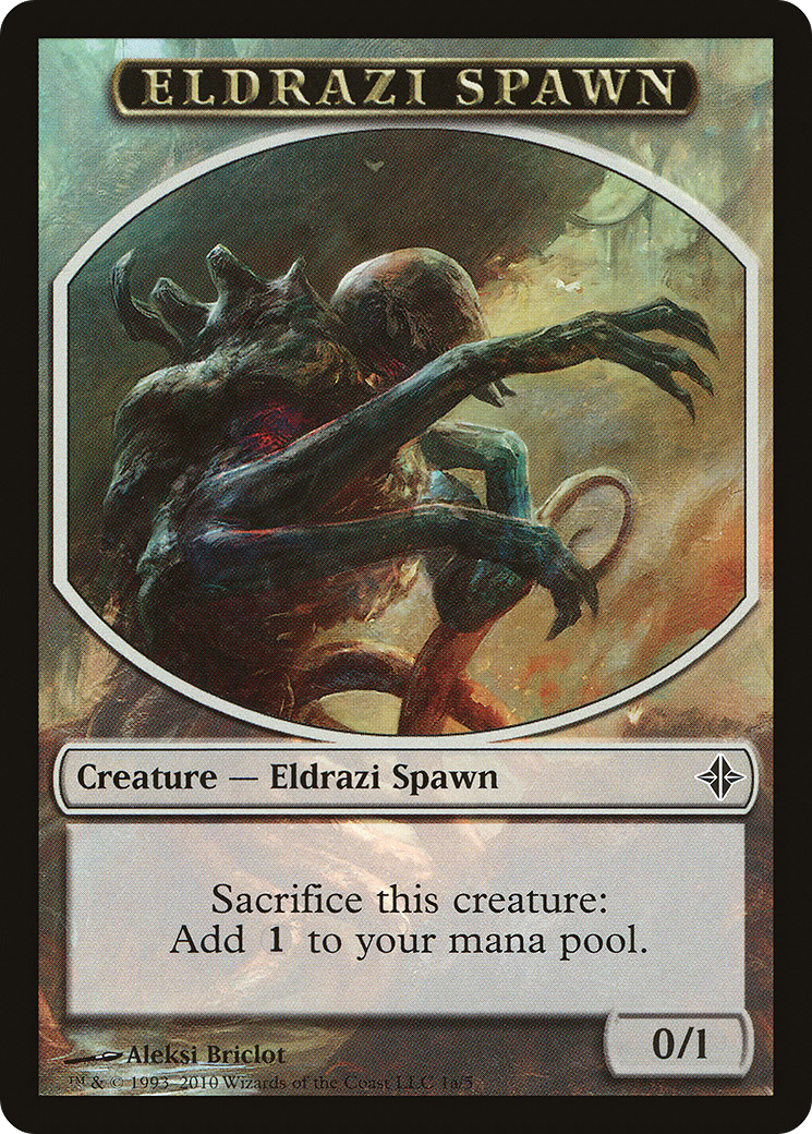 Eldrazi Spawn Token (1a) (ROE-01A)  - Rise of the Eldrazi Tokens