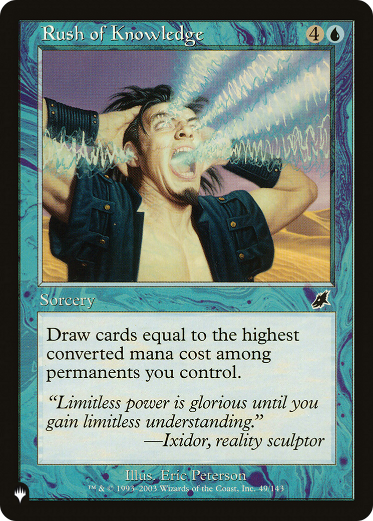Rush of Knowledge (LIST-SCG-49)  - The List