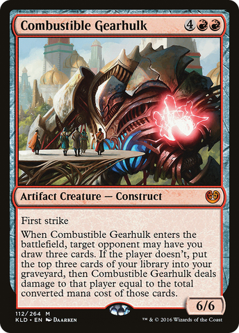 Combustible Gearhulk (KLD-112)  Foil - Kaladesh