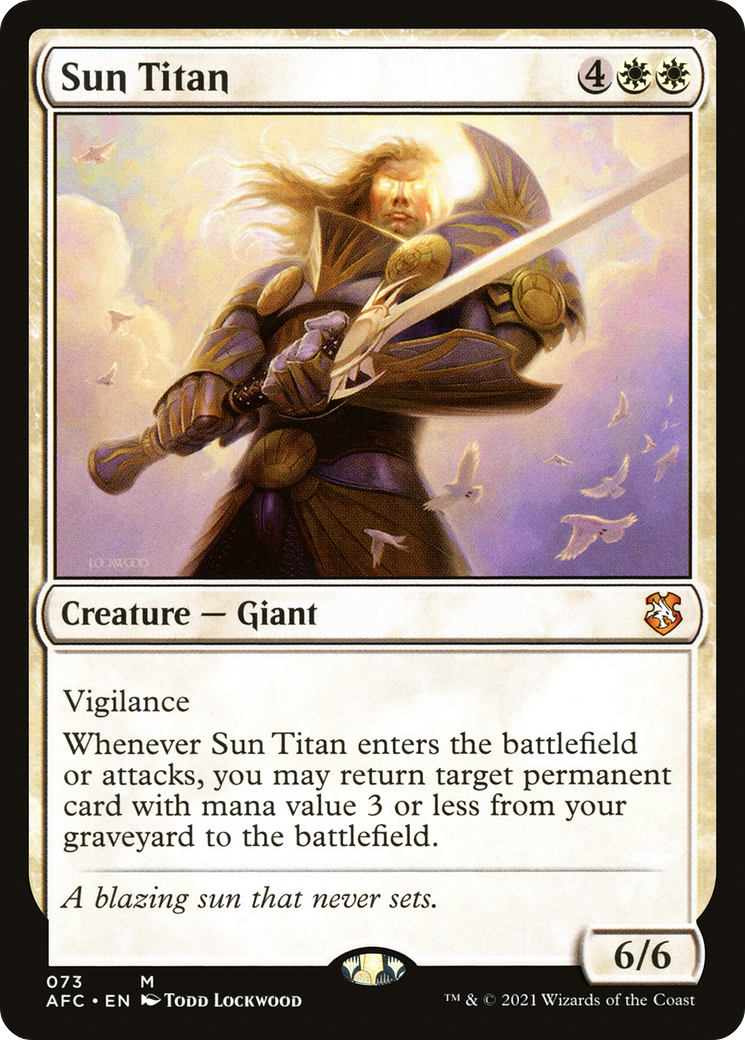 Sun Titan (AFC-073)  - Forgotten Realms Commander