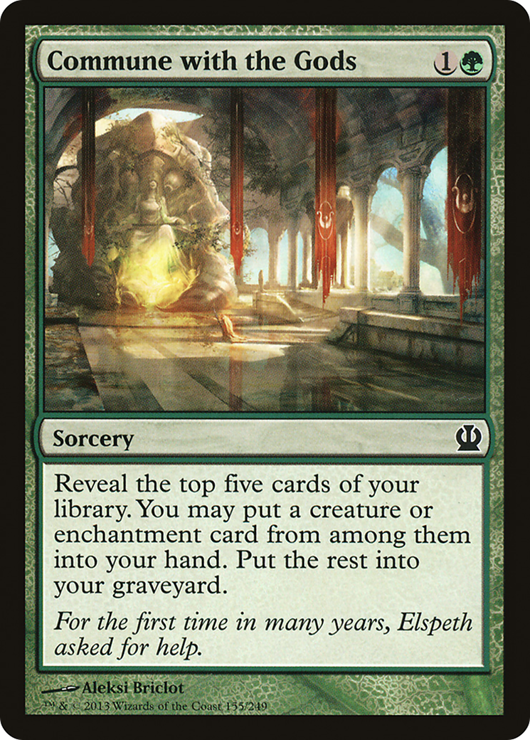 Commune with the Gods (THS-155)  Foil - Theros