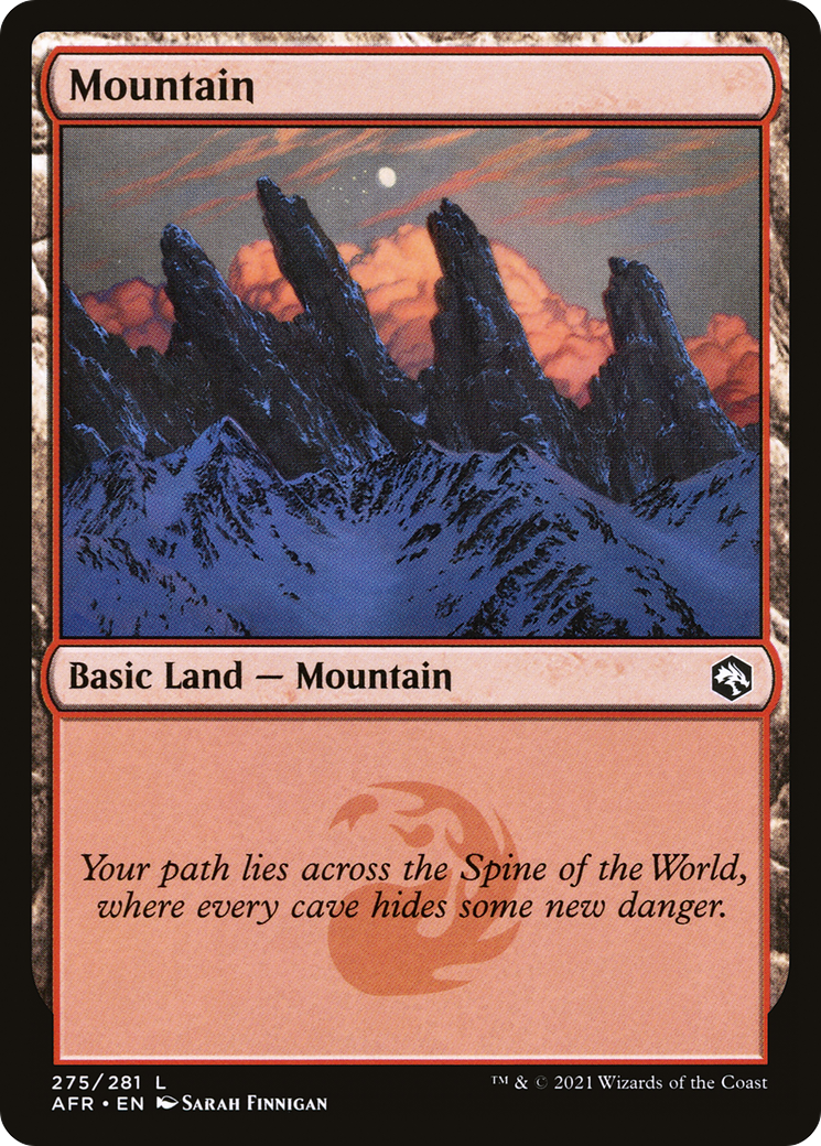 Mountain (275) (AFR-275)  Foil - Adventures in the Forgotten Realms