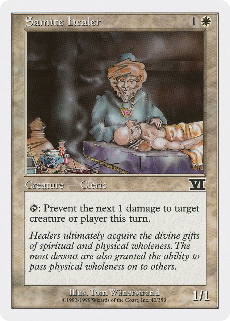 Samite Healer (6ED-040)  - Classic Sixth Edition