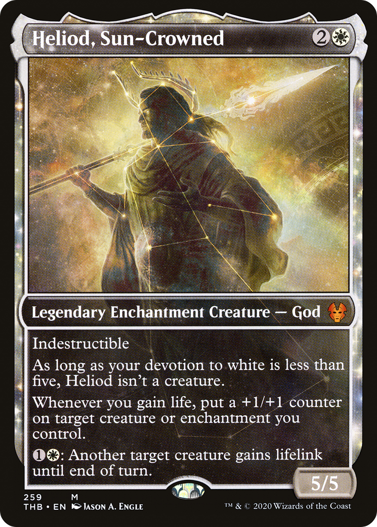Heliod, Sun-Crowned (Showcase) (THB-259)  Foil - Theros Beyond Death: (enchantment, Showcase)