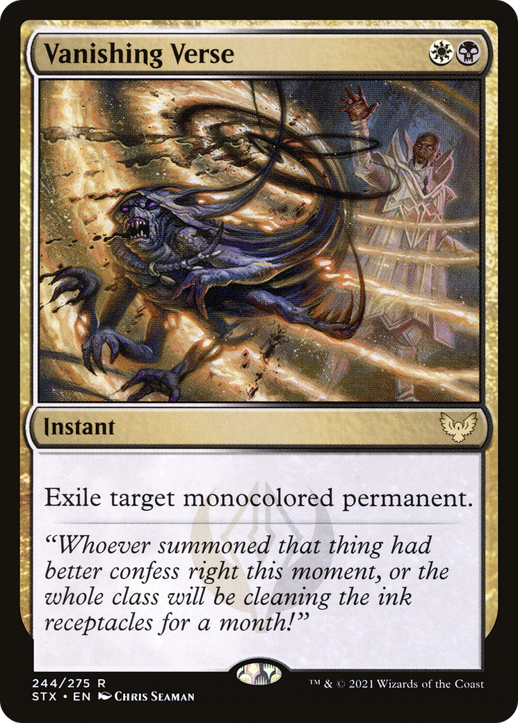 Vanishing Verse (STX-244)  Foil - Strixhaven: School of Mages