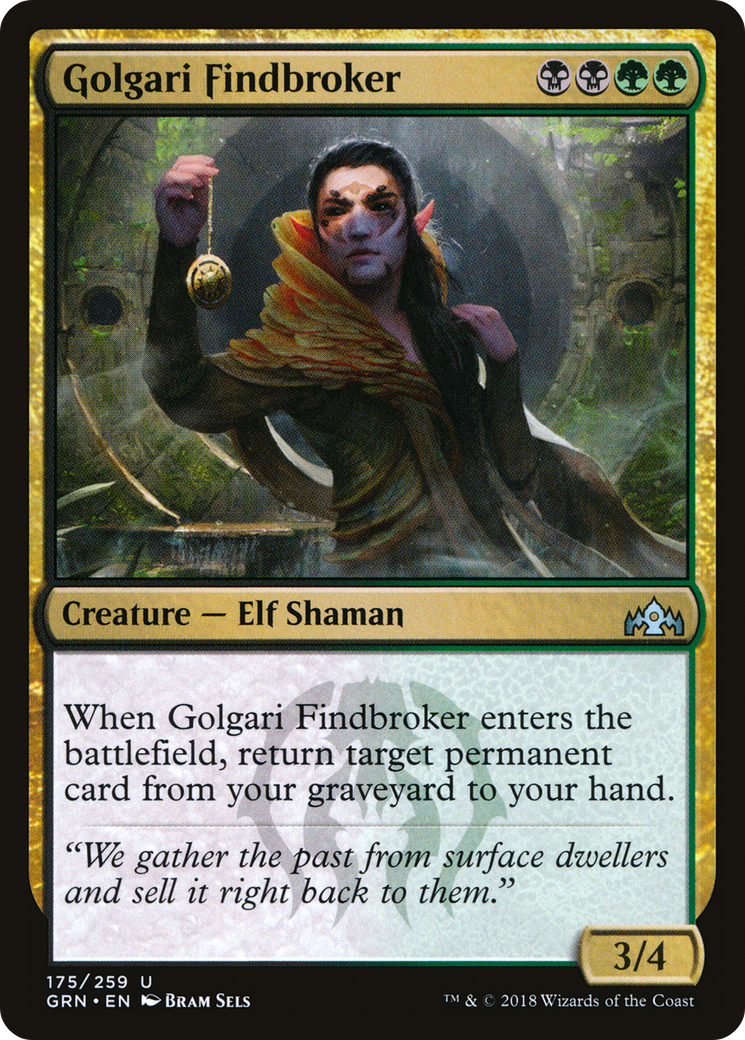 Golgari Findbroker (GRN-175)  Foil - Guilds of Ravnica