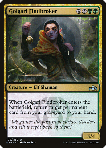 Golgari Findbroker (GRN-175)  - Guilds of Ravnica