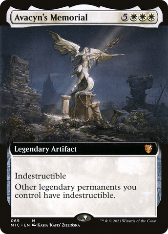Avacyn's Memorial (Extended Art) (MIC-069)  - Midnight Hunt Commander: (Extended Art)