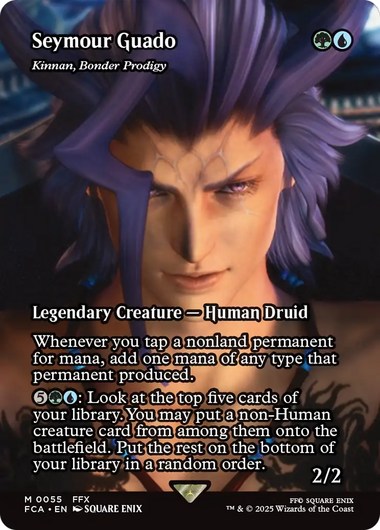 Seymour Guado - Kinnan, Bonder Prodigy (Showcase) (FCA-055)  Foil - FINAL FANTASY: Through the Ages / Seymour Guado (Borderless)
