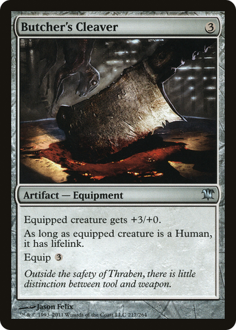 Butcher's Cleaver (ISD-217)  Foil - Innistrad