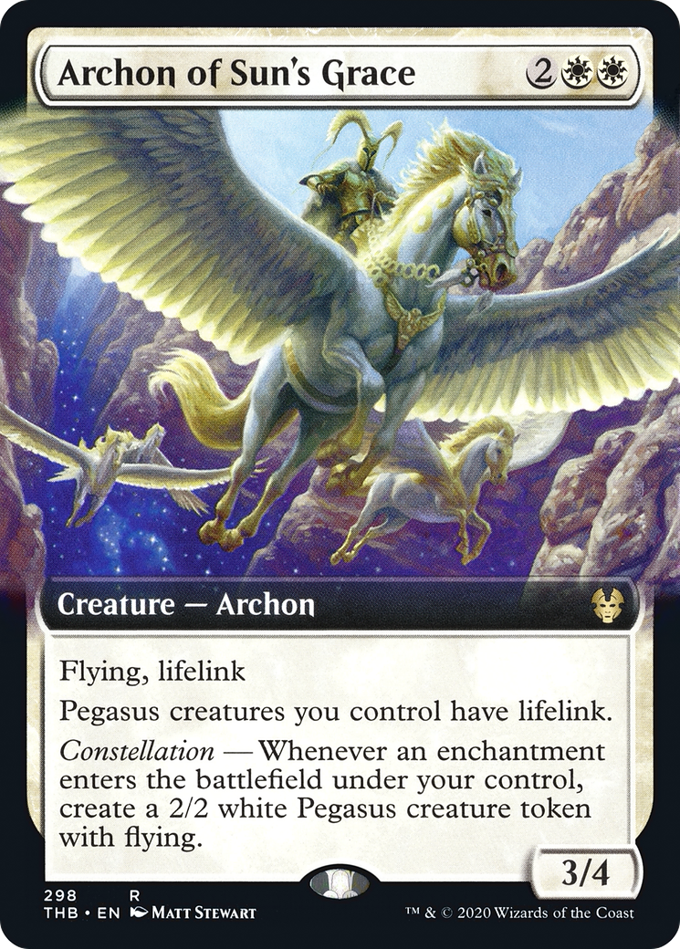 Archon of Sun's Grace (Extended Art) (THB-298)  - Theros Beyond Death