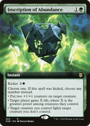 Inscription of Abundance (Extended Art) (ZNR-360)  - Zendikar Rising