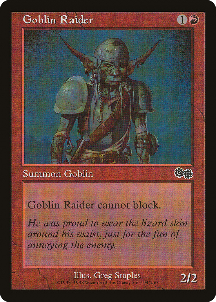 Goblin Raider (USG-194)  - Urza's Saga