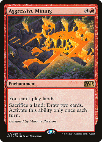 Aggressive Mining (M15-127)  Foil - Magic 2015