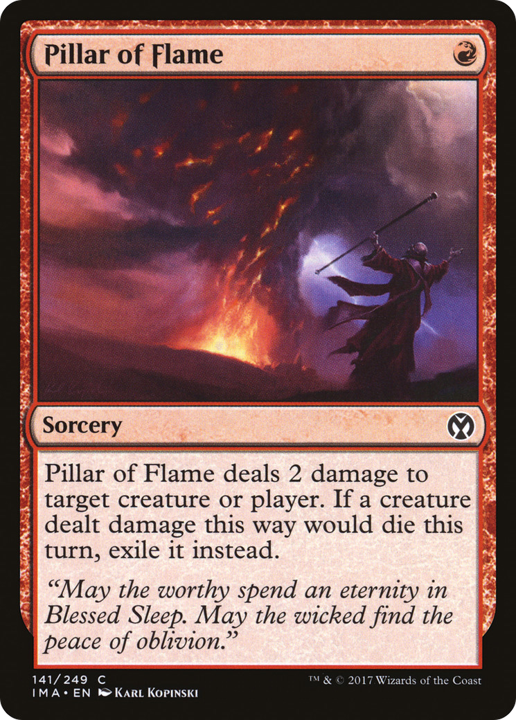 Pillar of Flame (IMA-141)  Foil - Iconic Masters