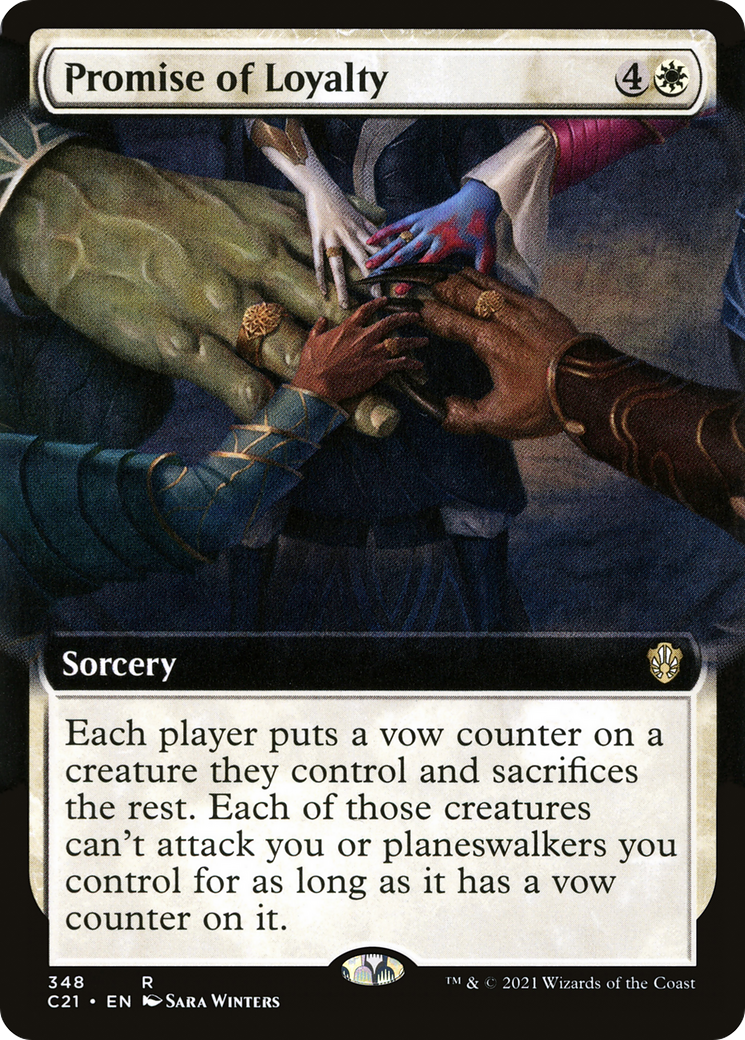 Promise of Loyalty (Extended Art) (C21-348)  - Commander 2021: (Extended Art)