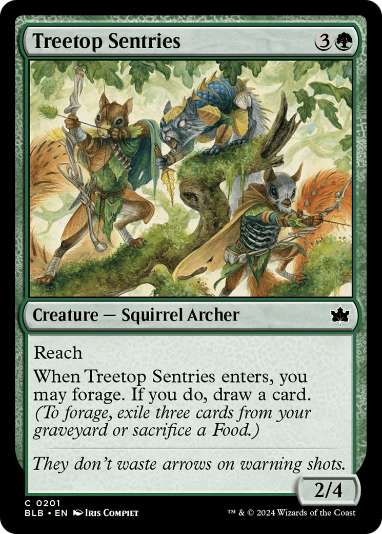 Treetop Sentries (BLB-201) - Bloomburrow Foil