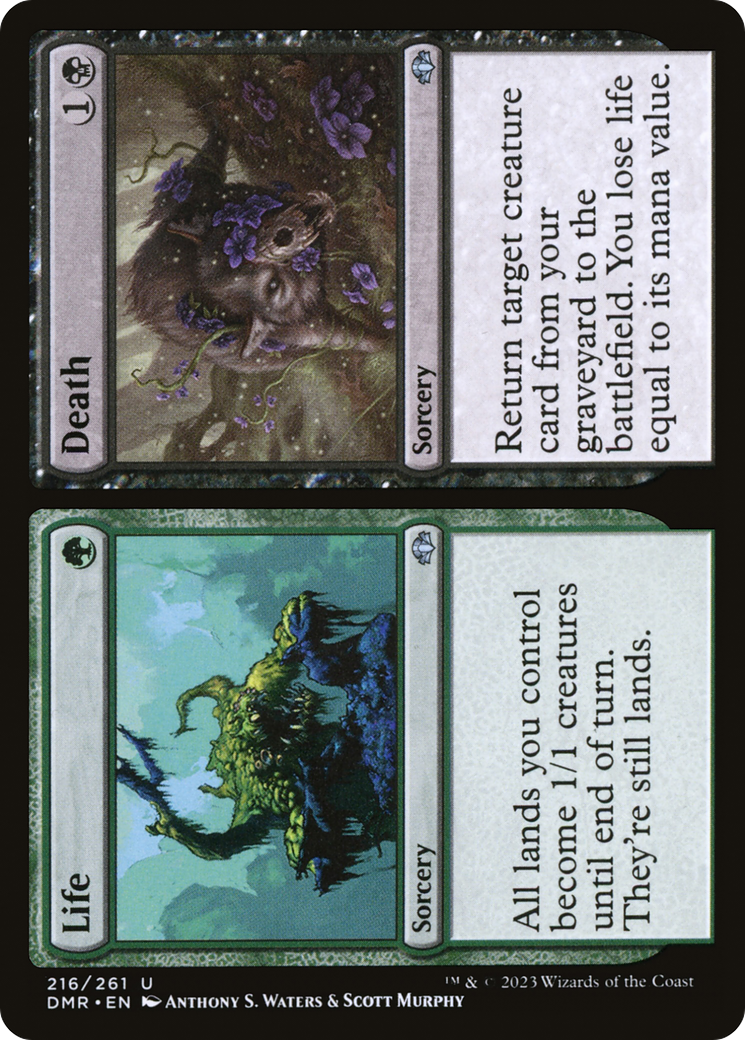 Life // Death (DMR-216)  Foil - Dominaria Remastered