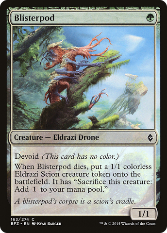 Blisterpod (BFZ-163)  Foil - Battle for Zendikar: (devoid)