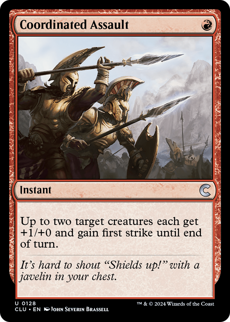 Coordinated Assault (CLU-128)  - Ravnica: Clue Edition