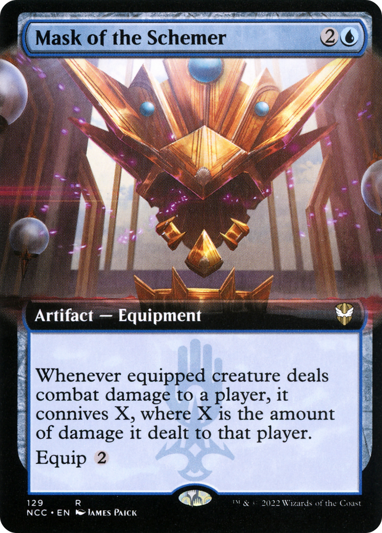 Mask of the Schemer (Extended Art) (NCC-129) - New Capenna Commander: (Extended Art)
