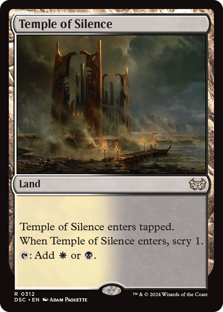 Temple of Silence (DSC-312)  - Duskmourn: House of Horror Commander