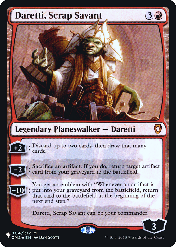 Daretti, Scrap Savant (CM2) (LIST-CM2-4) - The List Foil