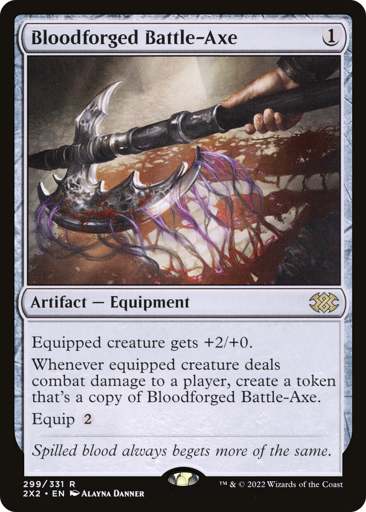 Bloodforged Battle-Axe (2X2-299)  - Double Masters 2022