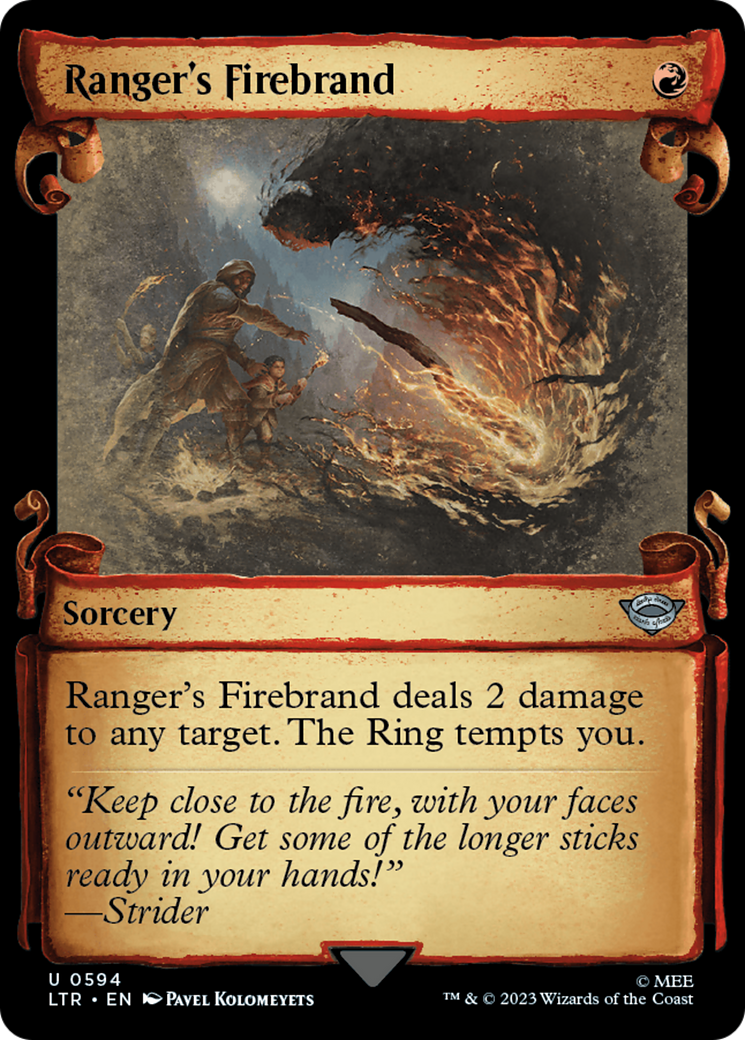 Ranger's Firebrand (Showcase Scrolls) (LTR-594) - The Lord of the Rings: Tales of Middle-earth: (Showcase) Foil