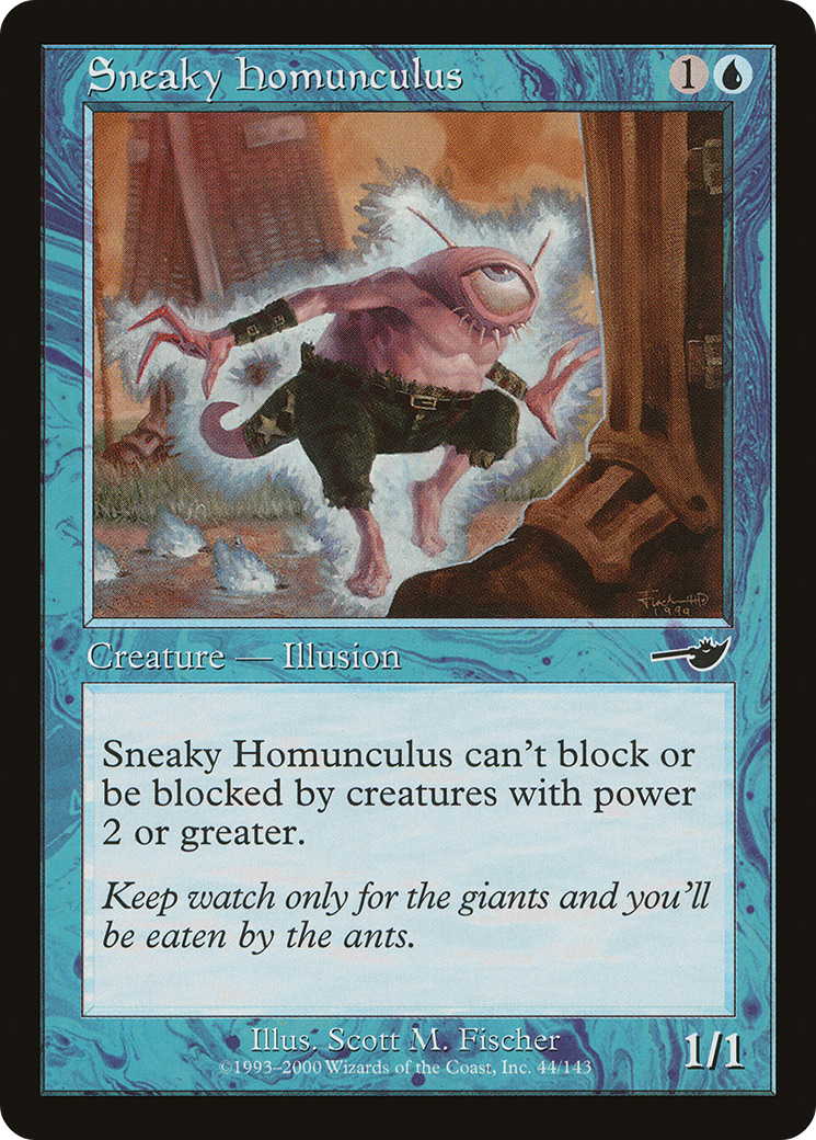 Sneaky Homunculus (NMS-044)  Foil - Nemesis