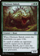 Obstinate Baloth (BRO-187)  Foil - The Brothers' War