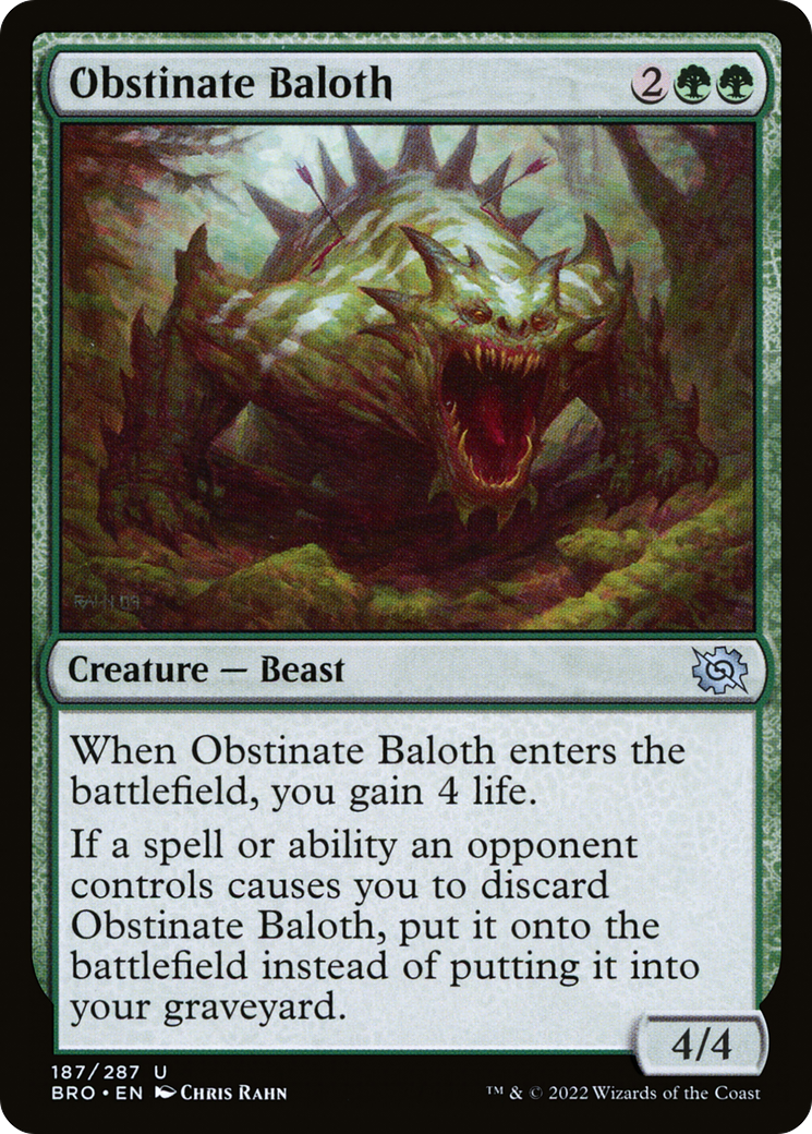 Obstinate Baloth (BRO-187)  - The Brothers' War