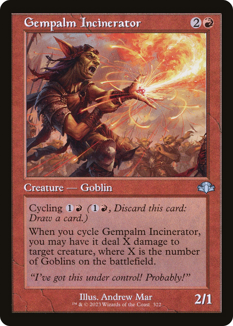 Gempalm Incinerator (Retro Frame) (DMR-322)  Foil - Dominaria Remastered