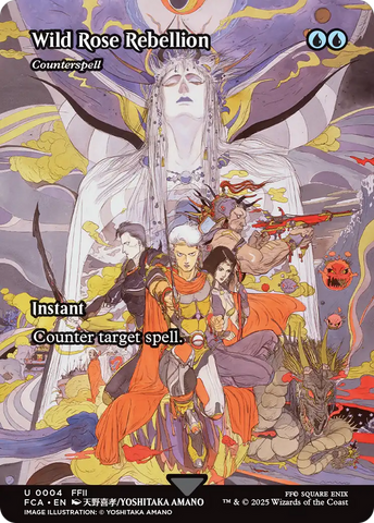 Wild Rose Rebellion - Counterspell (Showcase) (FCA-004)  - FINAL FANTASY: Through the Ages / Wild Rose Rebellion (Borderless)