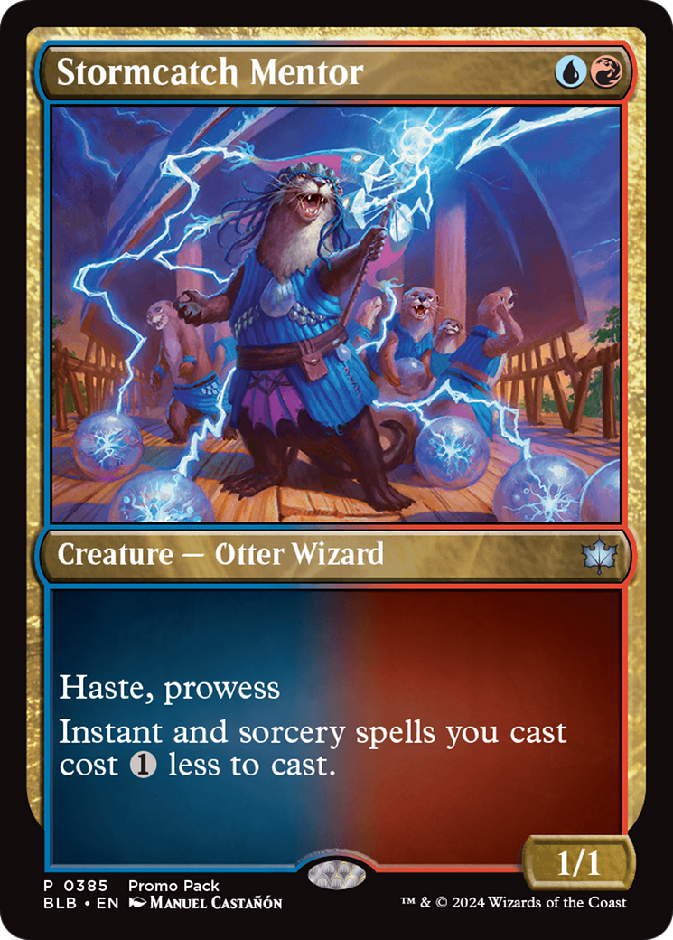 Stormcatch Mentor (PPBLB-385)  Foil - Bloomburrow