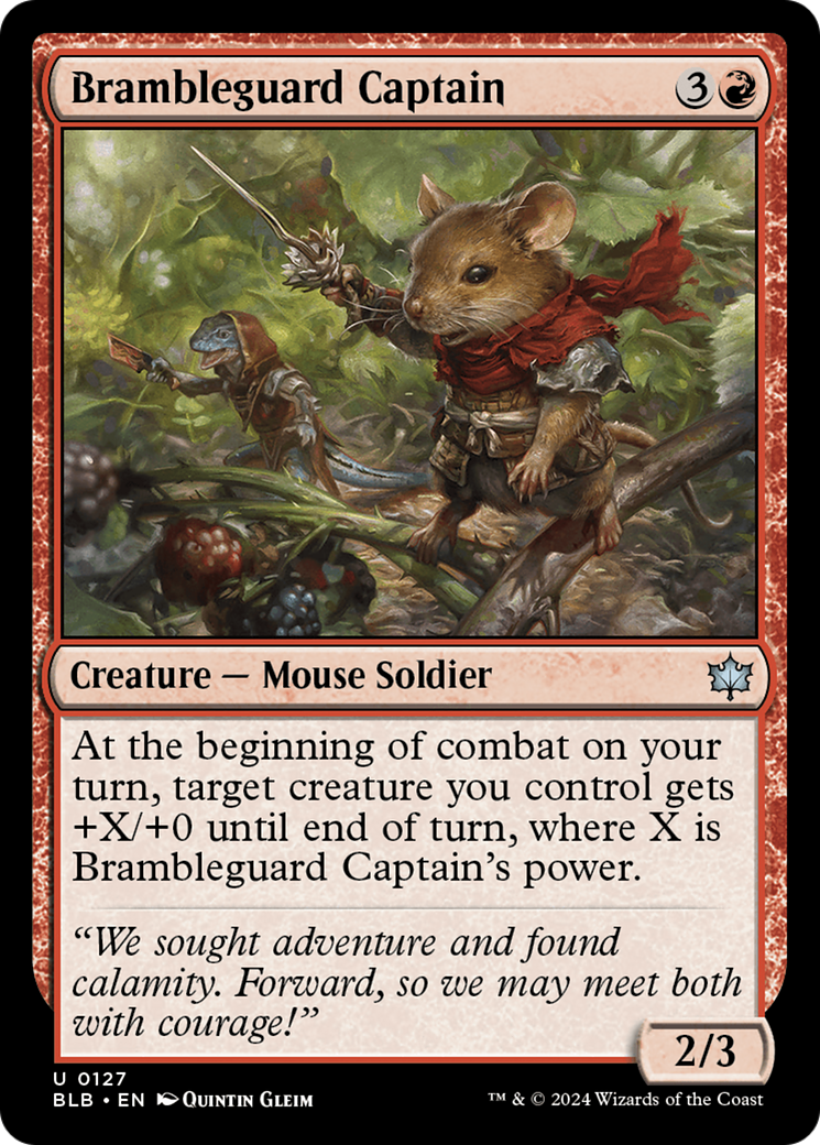 Brambleguard Captain (BLB-127)  Foil - Bloomburrow