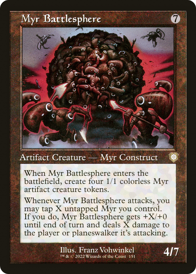 Myr Battlesphere (Retro Frame) (BRC-151)  - The Brothers' War Commander