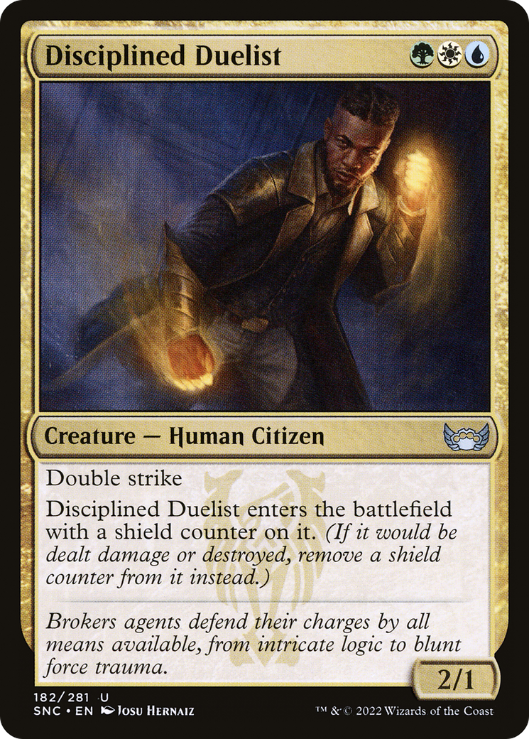 Disciplined Duelist (SNC-182)  - Streets of New Capenna