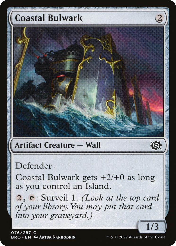 Coastal Bulwark (BRO-076)  Foil - The Brothers' War