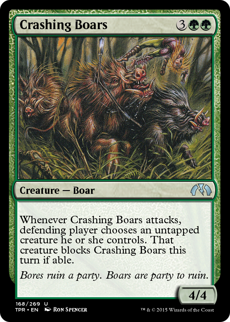 Crashing Boars (TPR-168)  Foil - Tempest Remastered