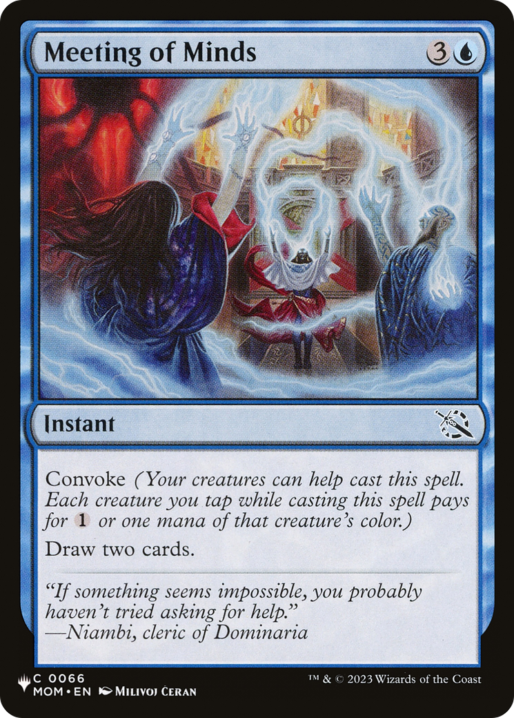 Meeting of Minds (LIST-MOM-66)  - The List