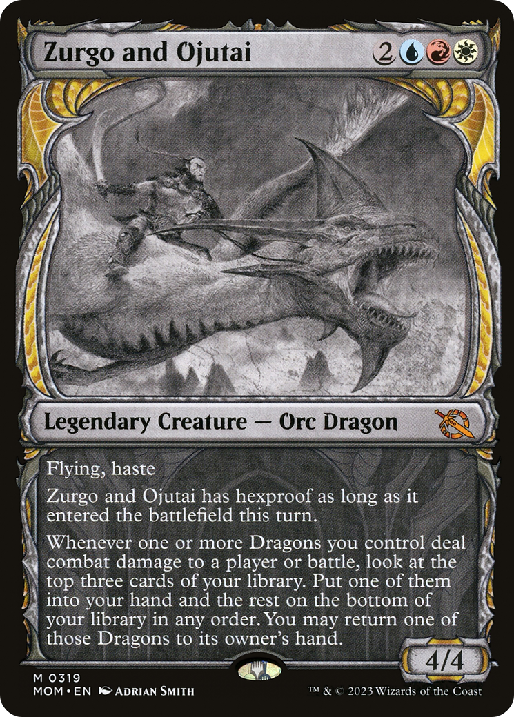 Zurgo and Ojutai (Showcase) (MOM-319)  - March of the Machine: (Showcase)