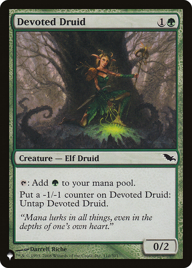 Devoted Druid (SHM) (LIST-110/301)  - The List