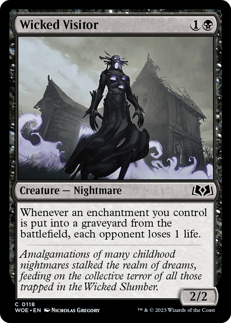 Wicked Visitor (WOE-118)  Foil - Wilds of Eldraine